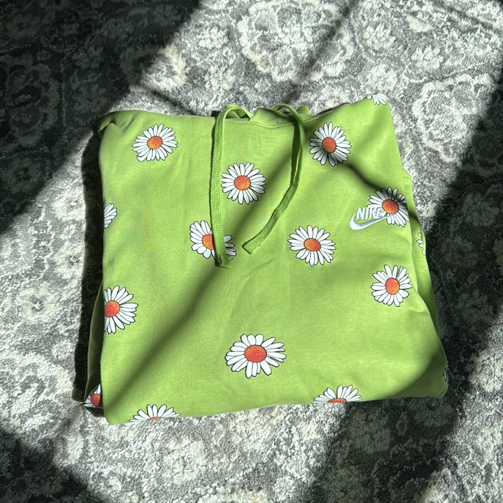 Nike French Terry Daisy Print Hoodie